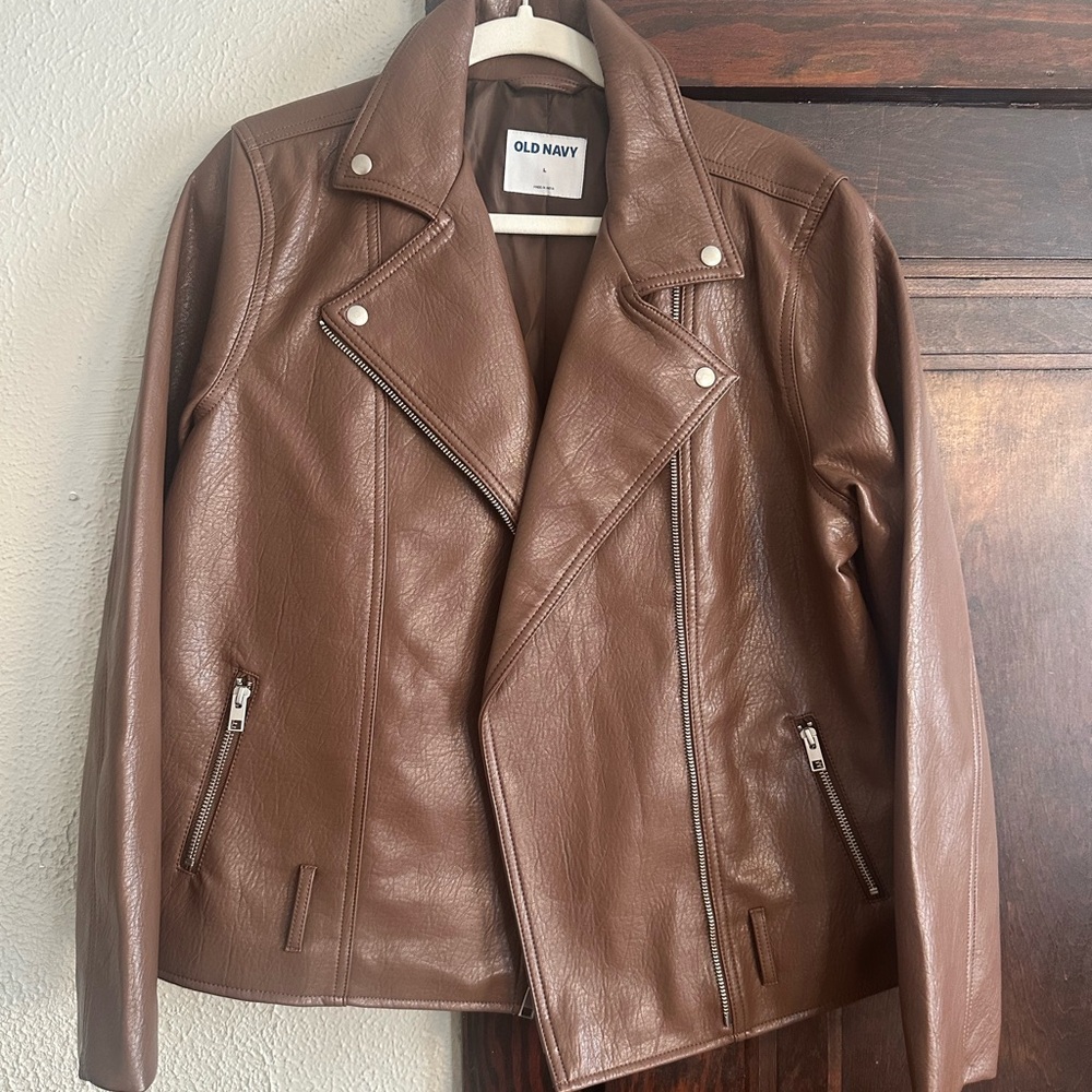 Old Navy Brown Moto Jacket
